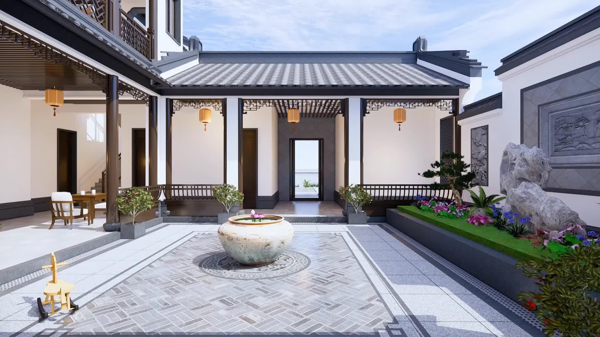 润润四合院设计刘鹰:因地制宜,创新广东潮汕楼顶中式四合院22×18 - 知乎