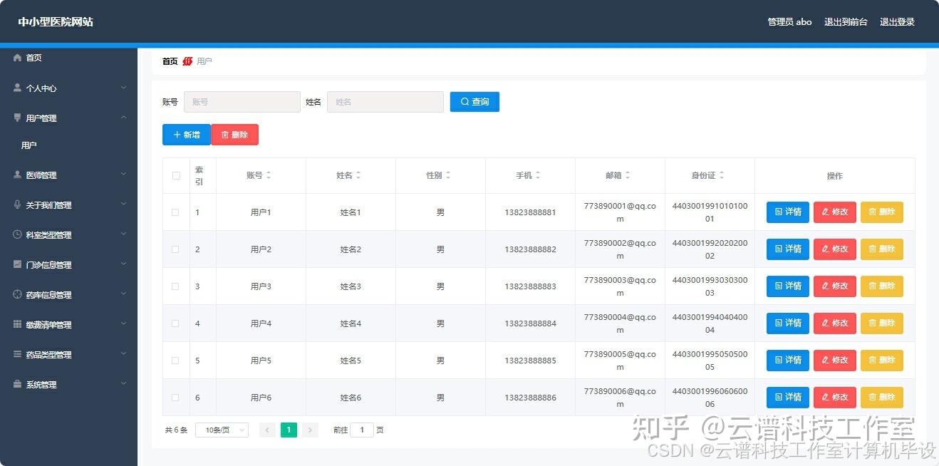 【java计算机毕设】中小型医院网站java MySQL springboot vue HTML maven项目设计源代码+文档 寒暑假作业 - 知乎