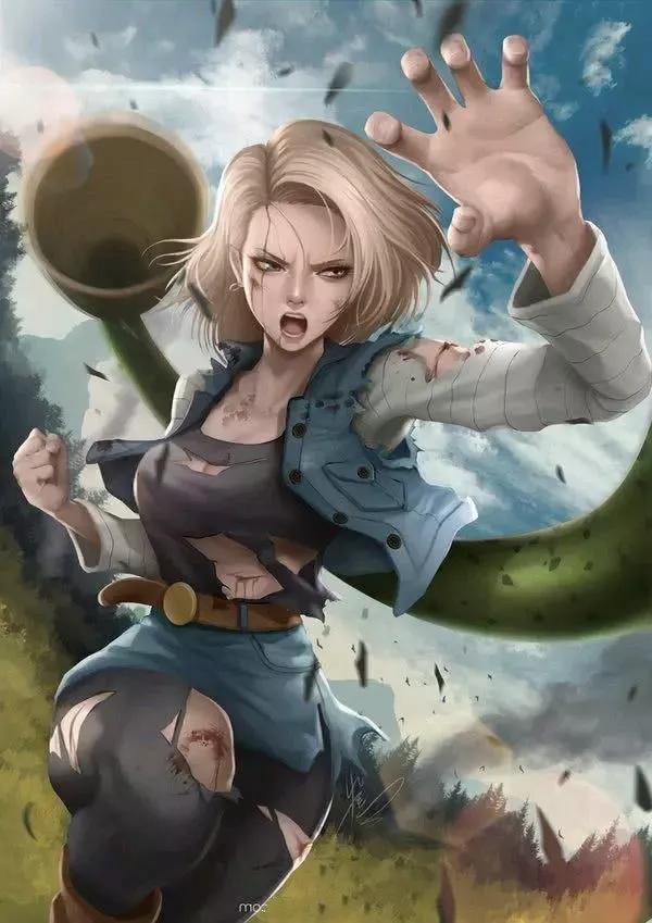 人造人18号的不同画风欣赏真人版惊艳到了