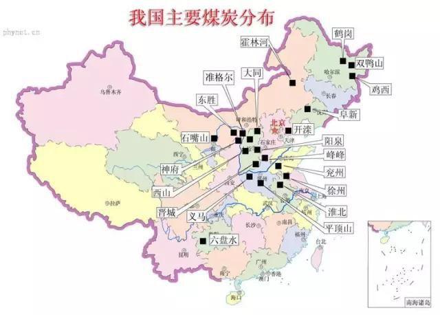 中国重要省份煤炭资源分布图》 $西山煤电(SZ000983)$ $阳泉煤业