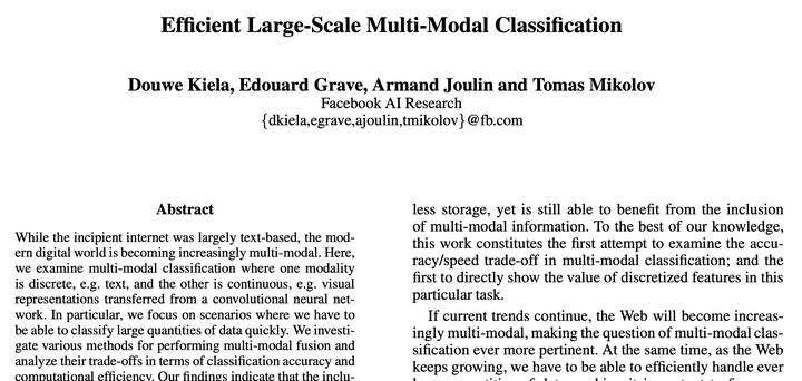 解读Efficient Large-Scale Multi-Modal Classification - 知乎