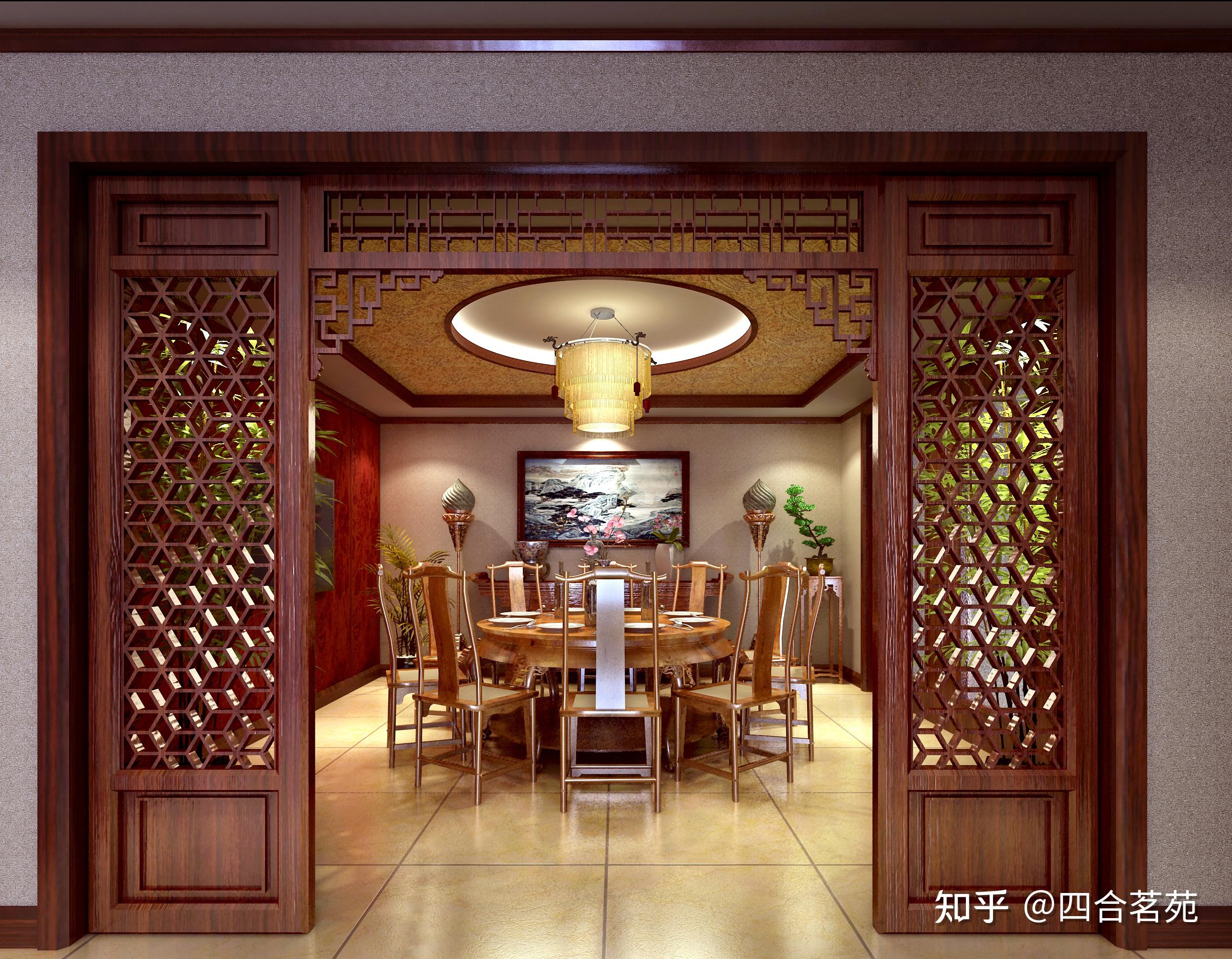 家庭餐厅中式怎么装修设计好看