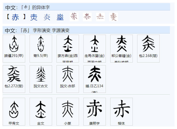 434"赤"字有"赤裸"和"红色"的含义,两种含义的来源相同吗?