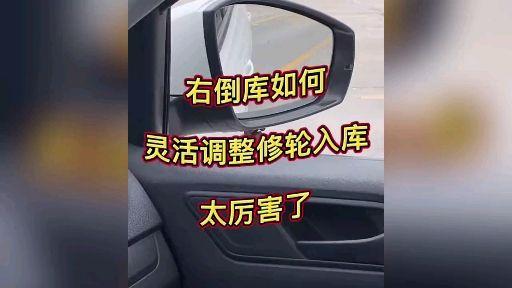 今天剛考完科目二 都掛在右倒庫 教練教的是隻看左視鏡 誰能教教我 該