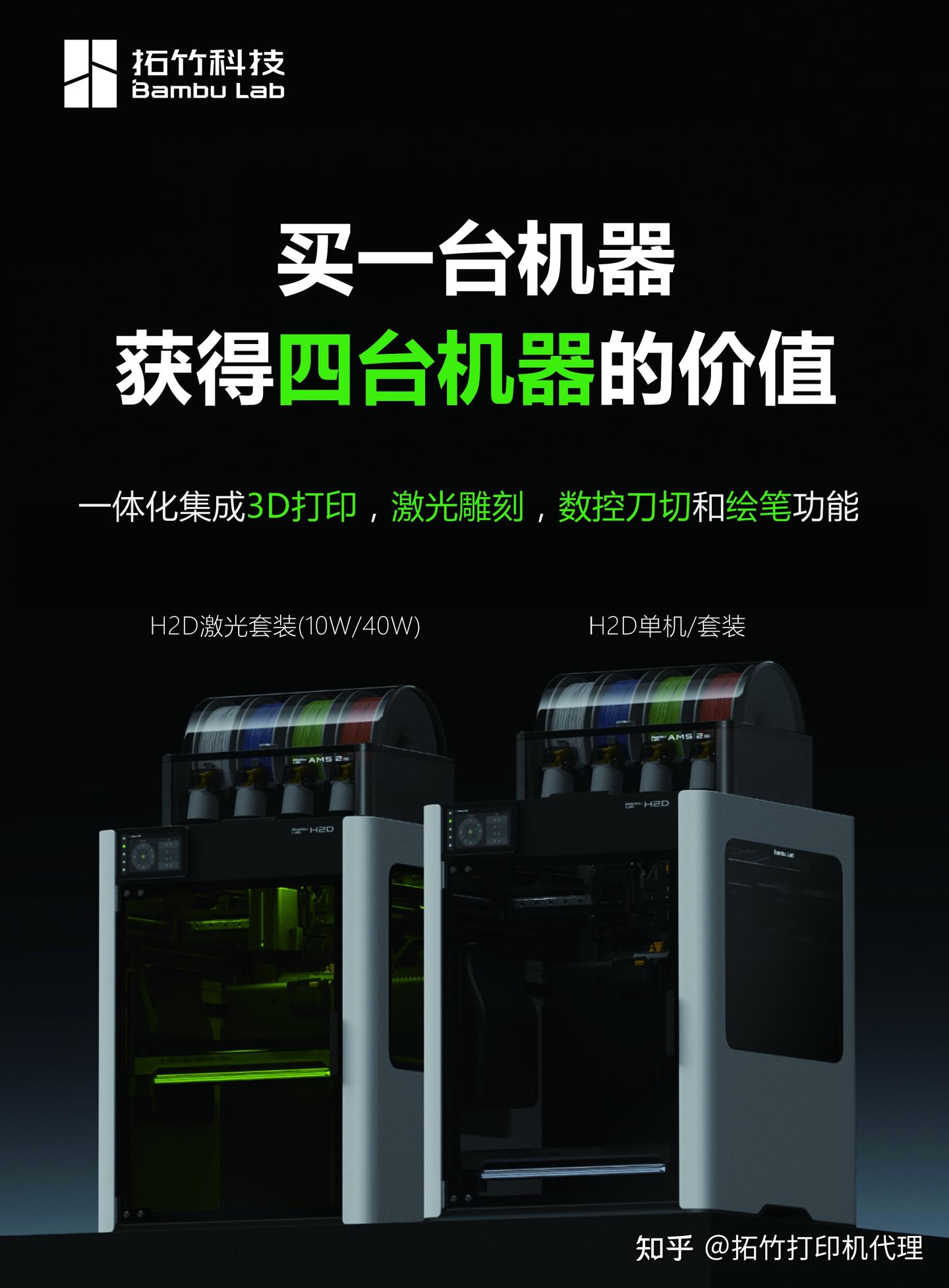 拓竹H2D 3D打印机深度测评：工业级性能与全能创作平台的完美融合 - 知乎