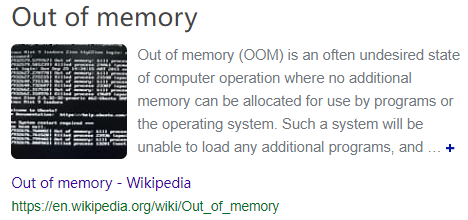 Out of memory - Wikipedia