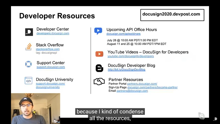DocuSign Technical Consultant集成开发咨询: ，自研系统与DocuSign集成，API介绍与术语/API ...