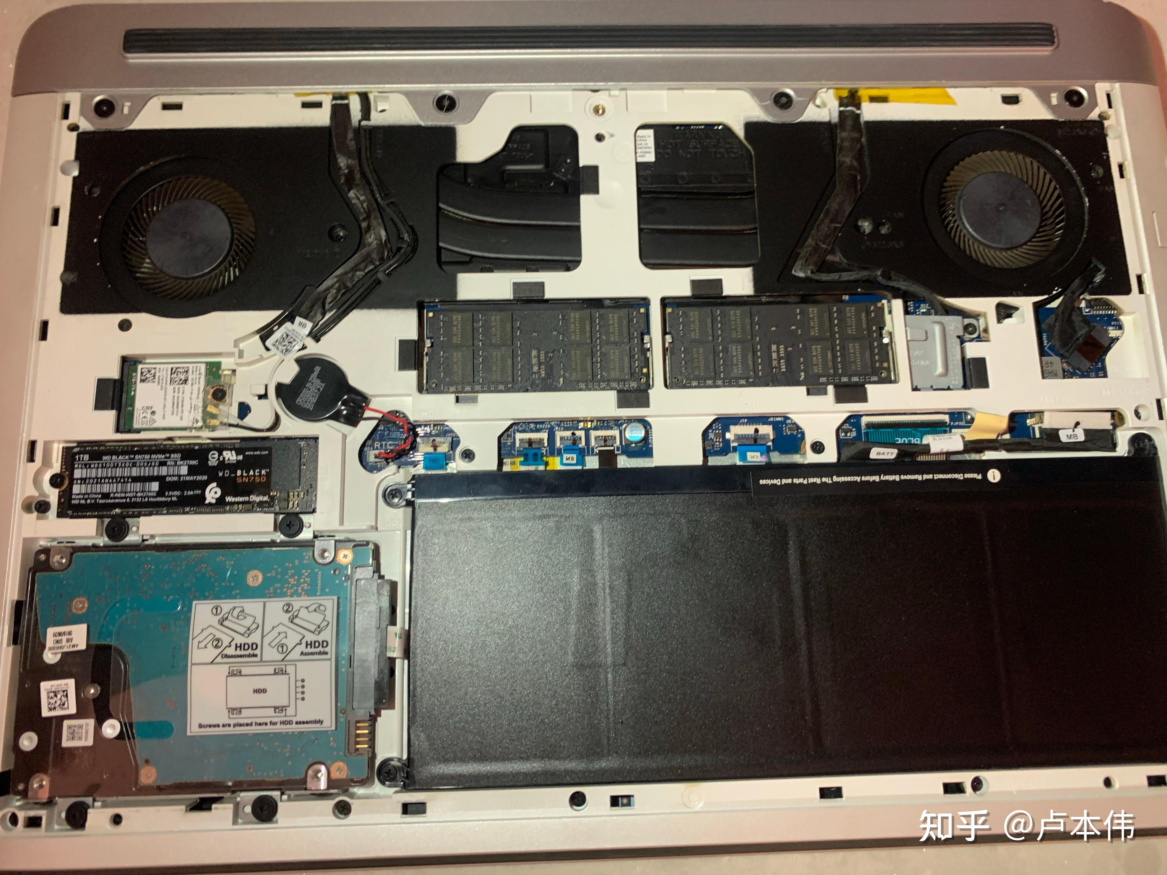 戴尔g7 7588更换内存条和固态硬盘