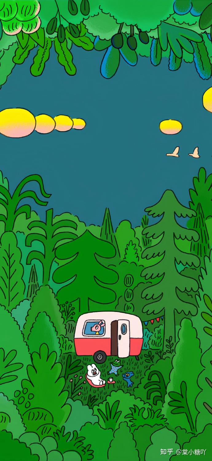 有没有很好看不太花哨的绿色壁纸?