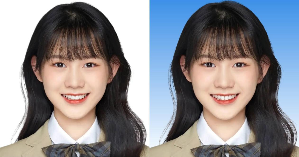 证件照蓝白渐变怎么弄的? - 知乎