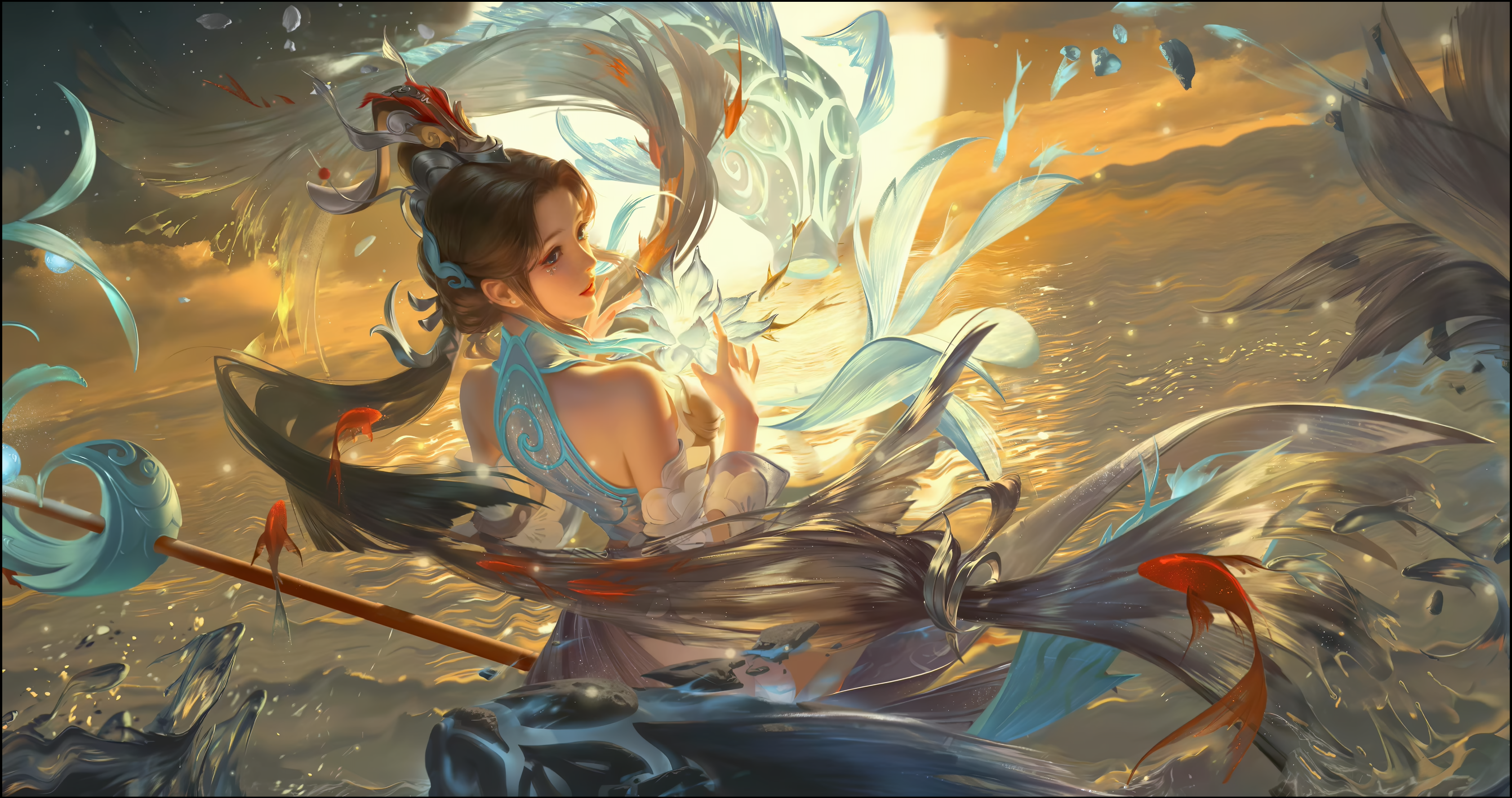 4k120白鹤梁神女大乔修复动态壁纸王者荣耀