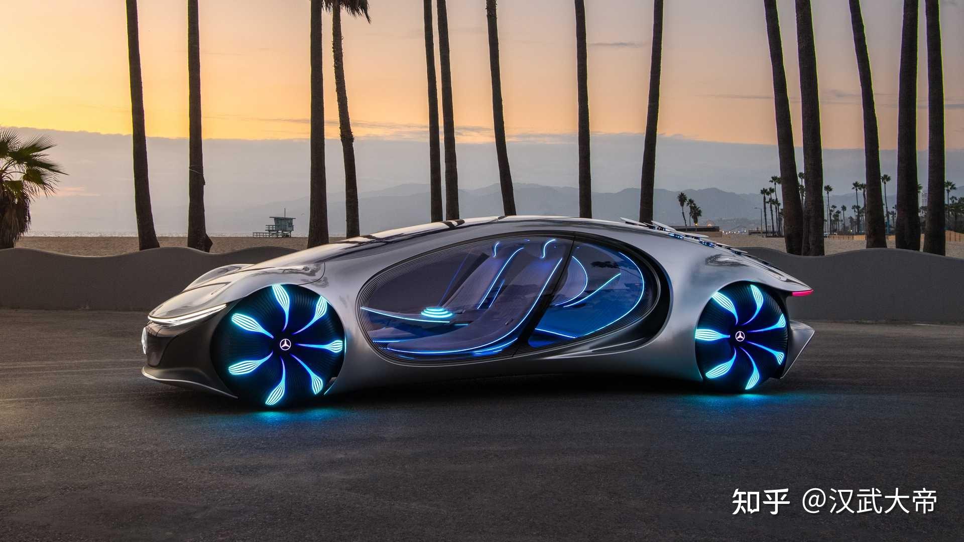 奔驰与卡梅隆合作设计的全新阿凡达概念车「vision avtr」开放试驾,有