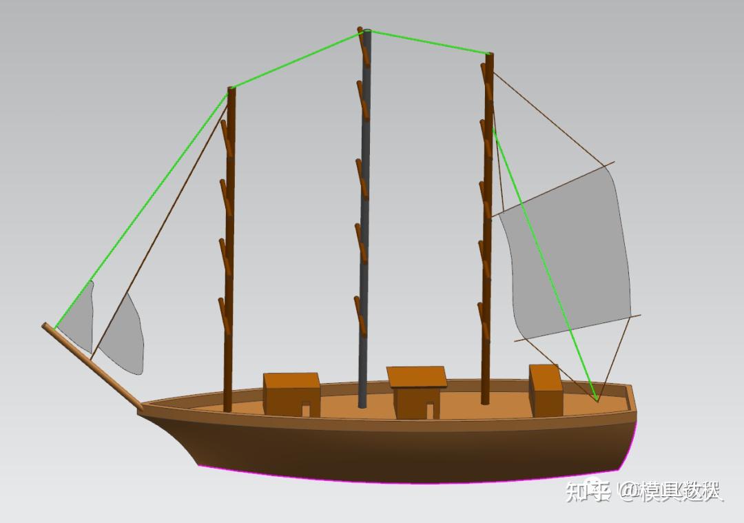 UG/NX 简易帆船模型，看看你能从中总结出多少技巧点？ - 知乎