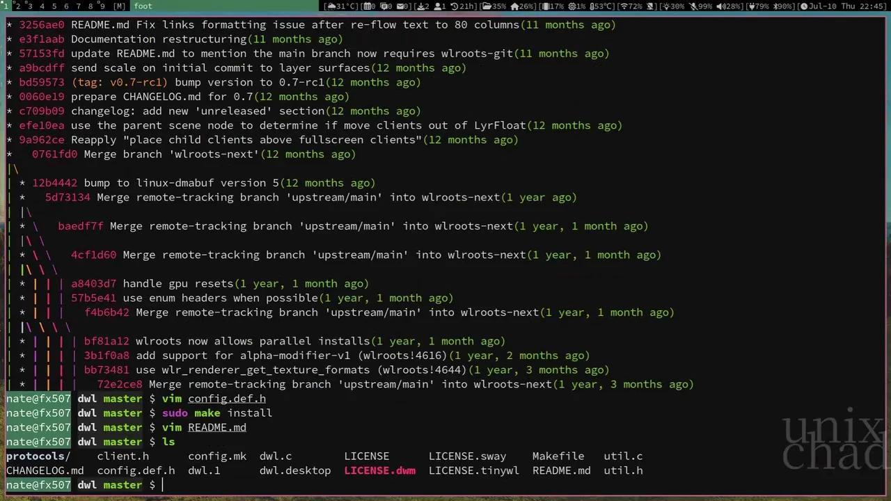 解读 dwl 配置和 patch 补丁 - dwm on wayland - 知乎