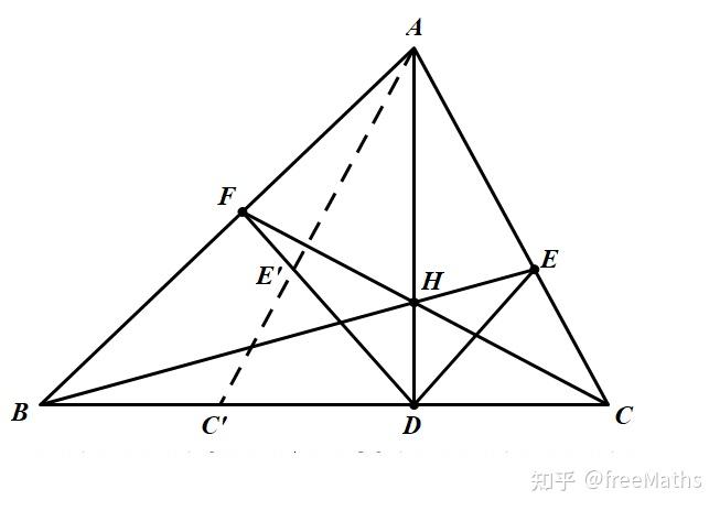 求助一個高是角分線幾何問題,不知如何用純幾何證明? - 知乎