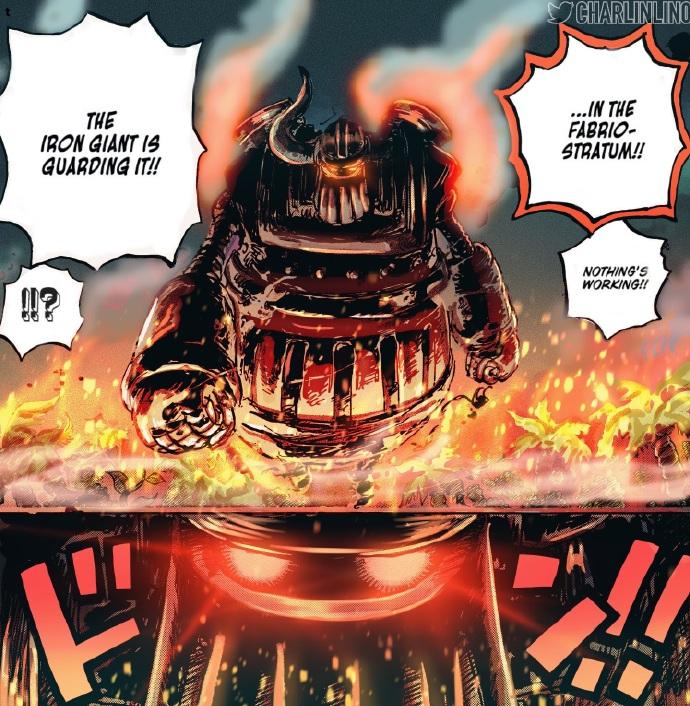 海贼王1119话情报,古代机器人也有四皇级战力,一拳打断野猪牙齿