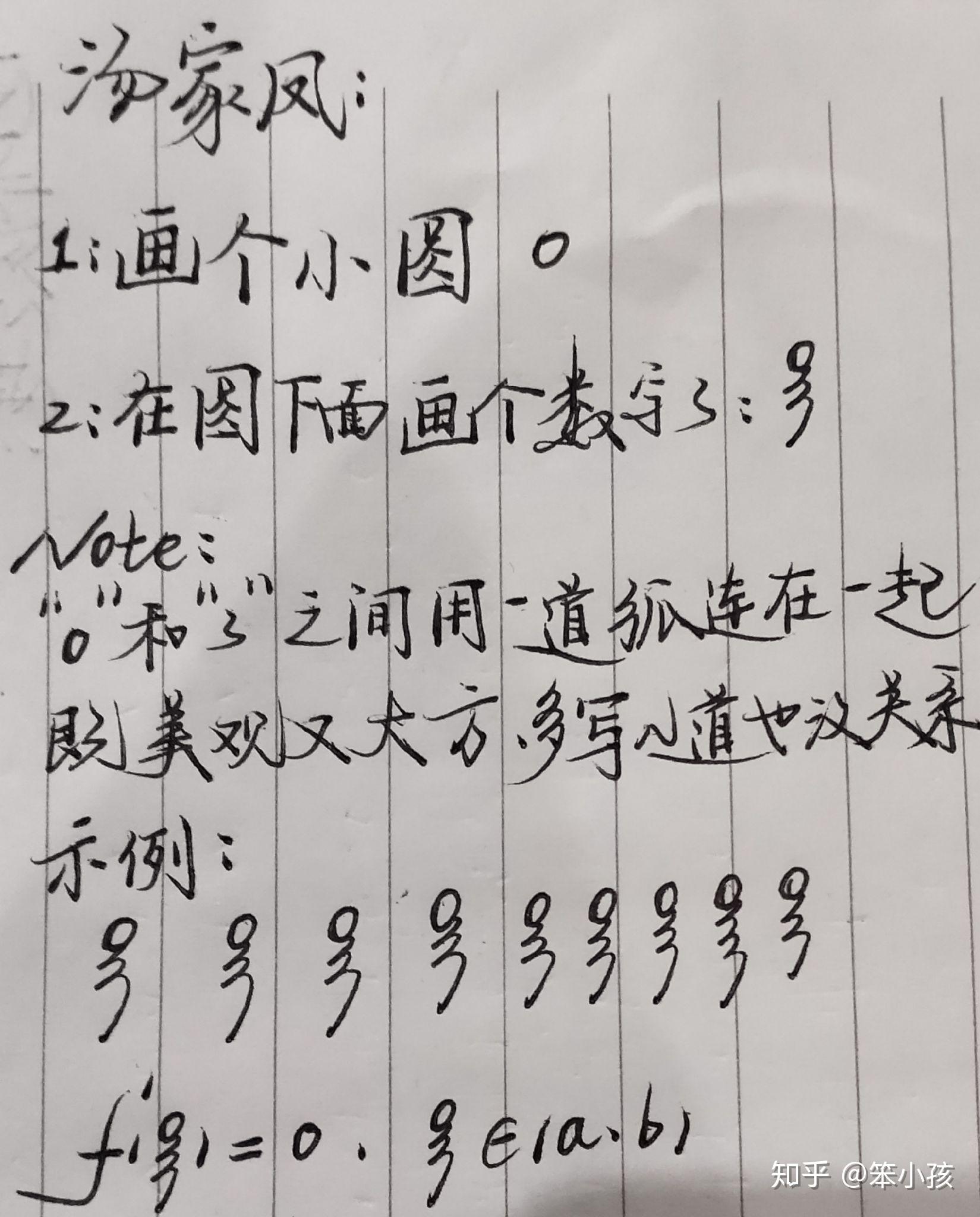 我就是想知道高等数学中的罗尔定理中的那个符号手写怎么写