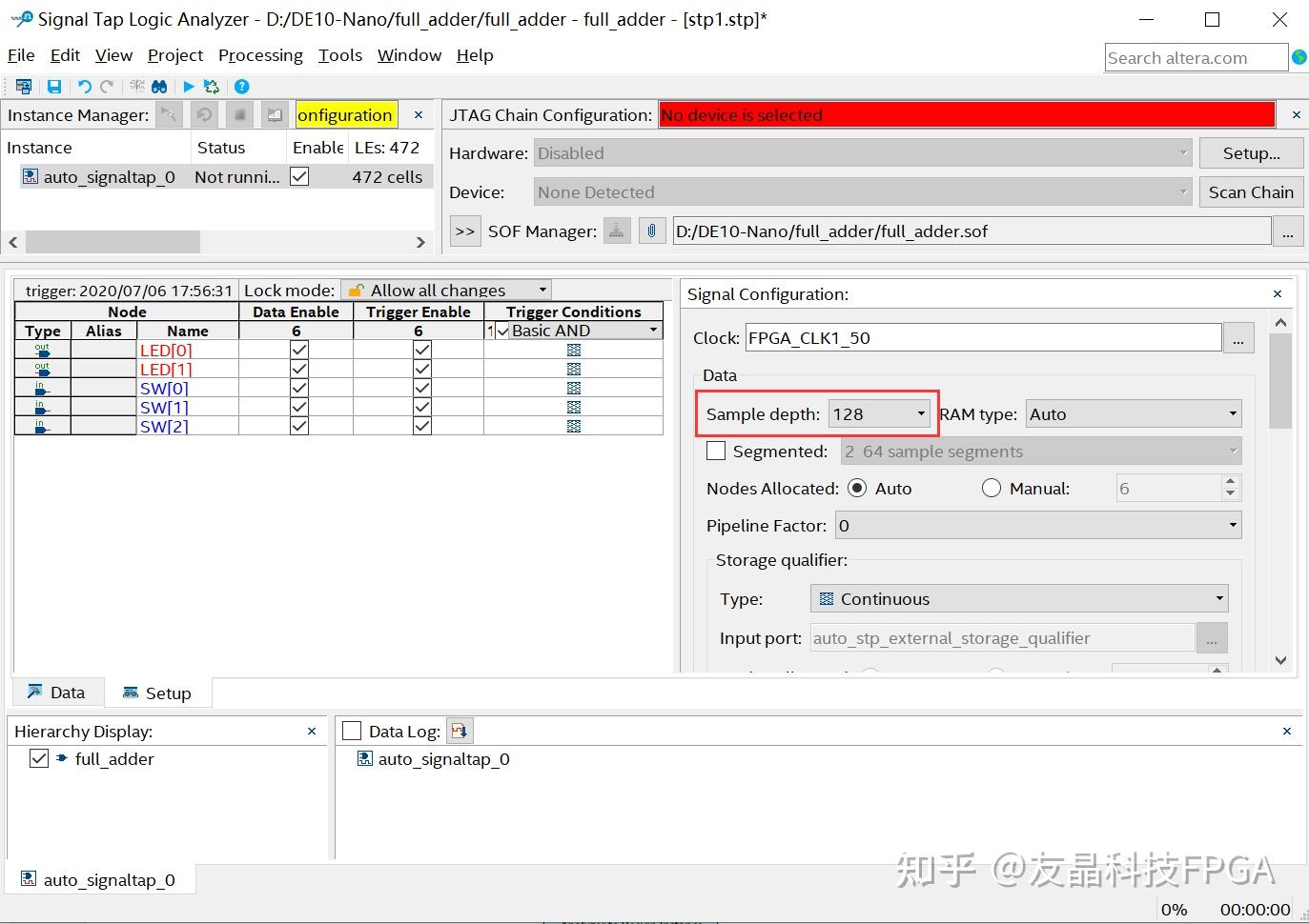 Signal Tap Logic Analyzer使用讲解 - 知乎