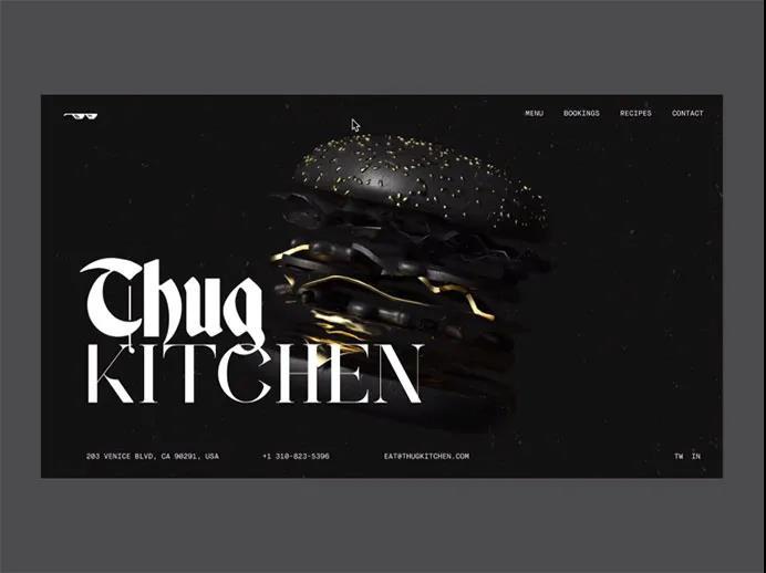 酷酷的黑白网页设计作品