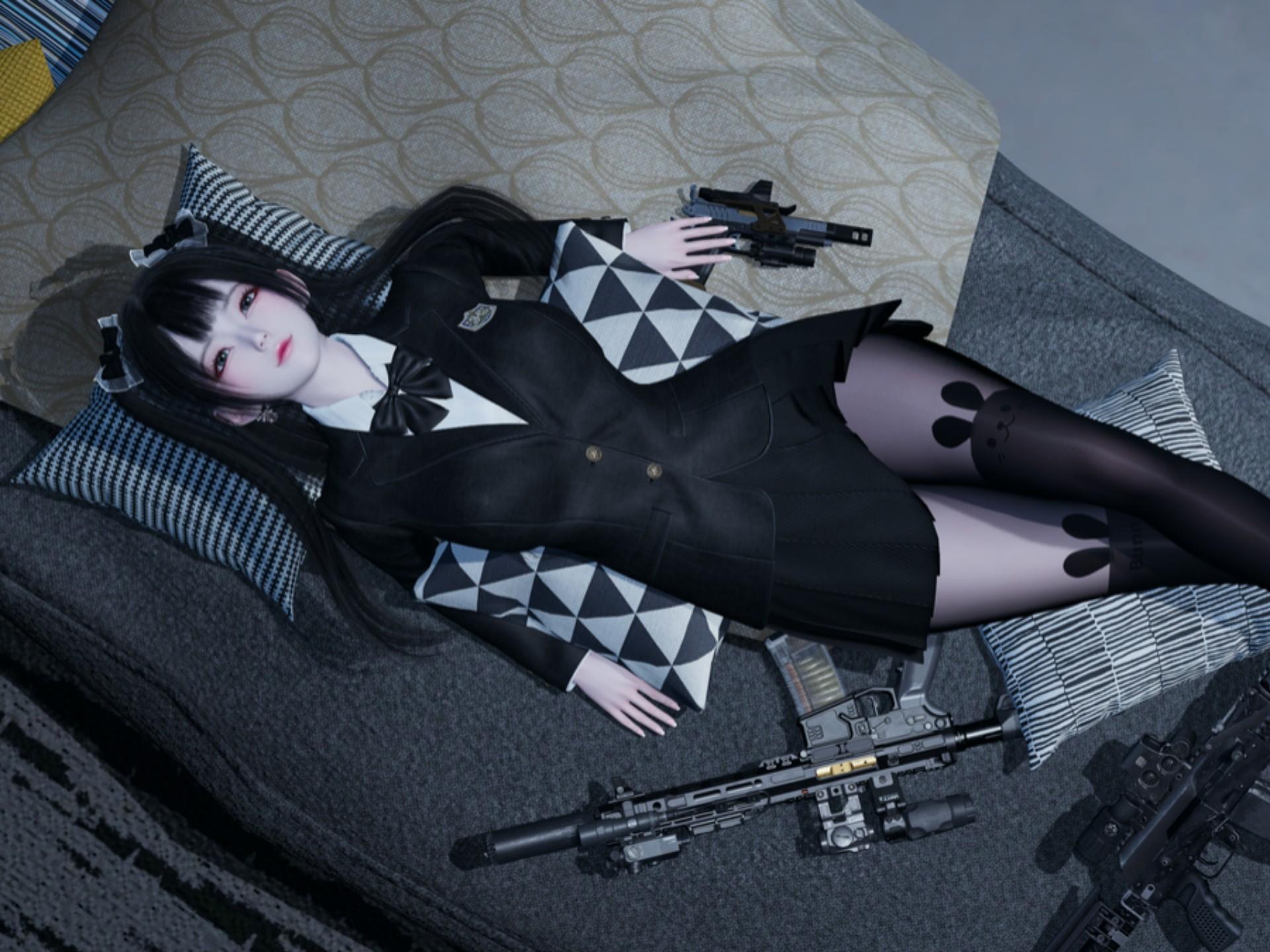 何时来的？ 黑丝学妹 人物捏脸展示