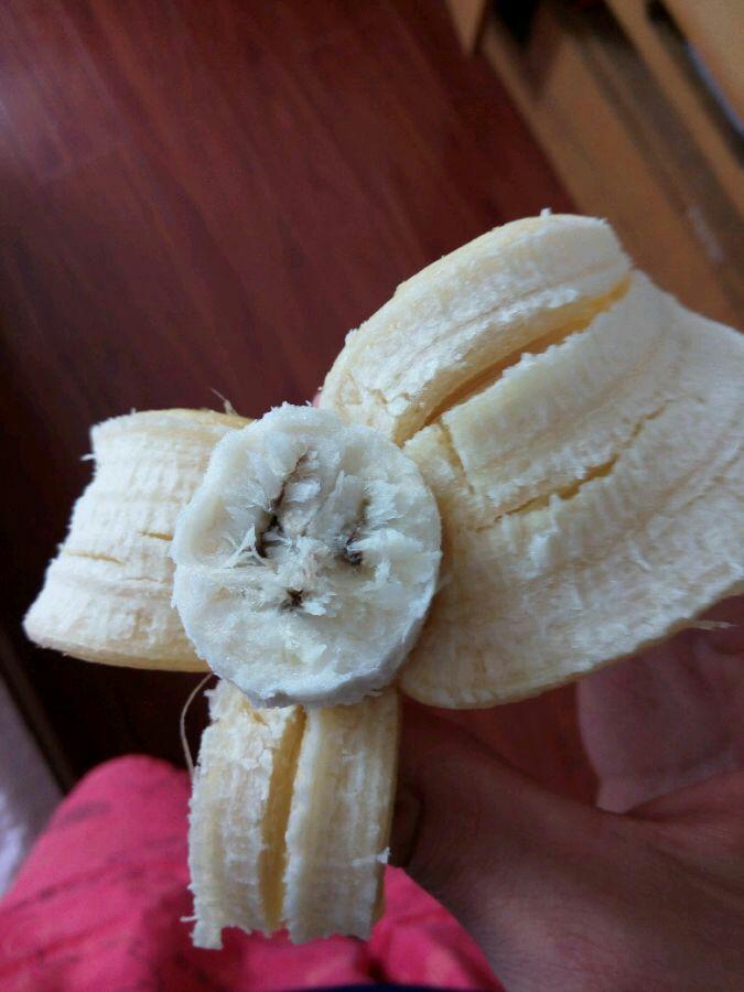 香蕉里面的心是黑色的能吃嘛