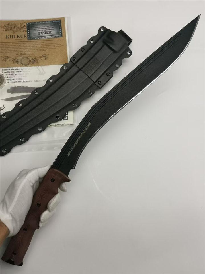 khai劈砍冠军战术金刚黑刃(尼泊尔军刀)