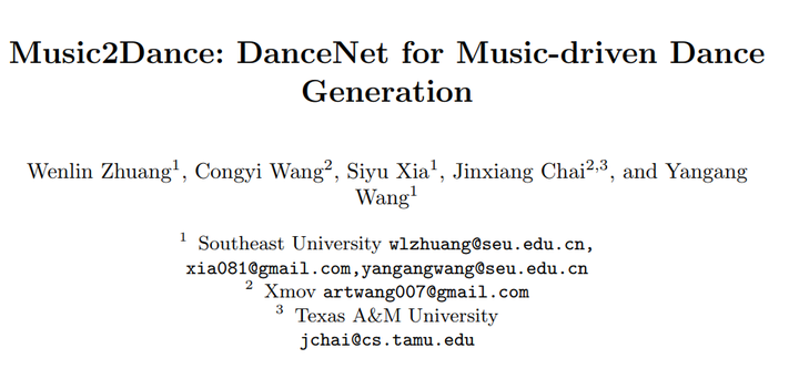 端到端AI编舞代表性文章:《Music2Dance: DanceNet for Music-driven Dance Generation》 - 知乎