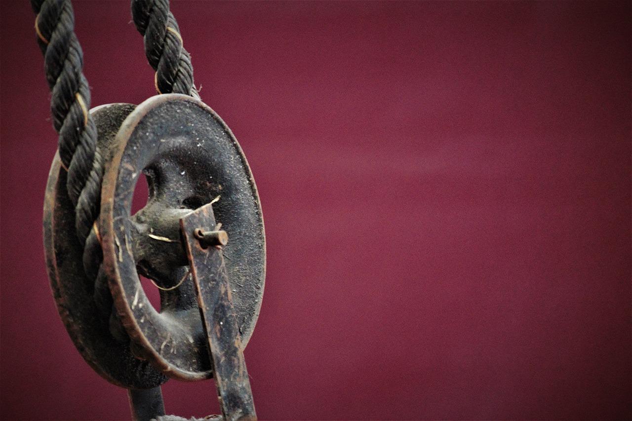 4. 衣架滑轮绕线图