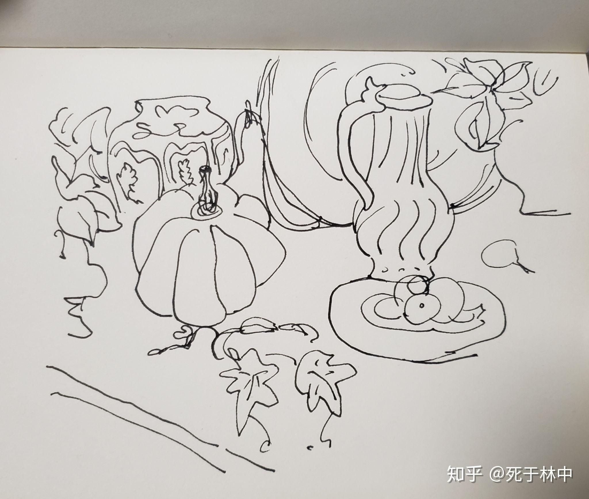 马蒂斯作品简单简笔画图片