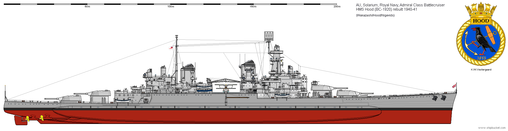 胡德号战列巡洋舰真的很好看吗以二战审美
