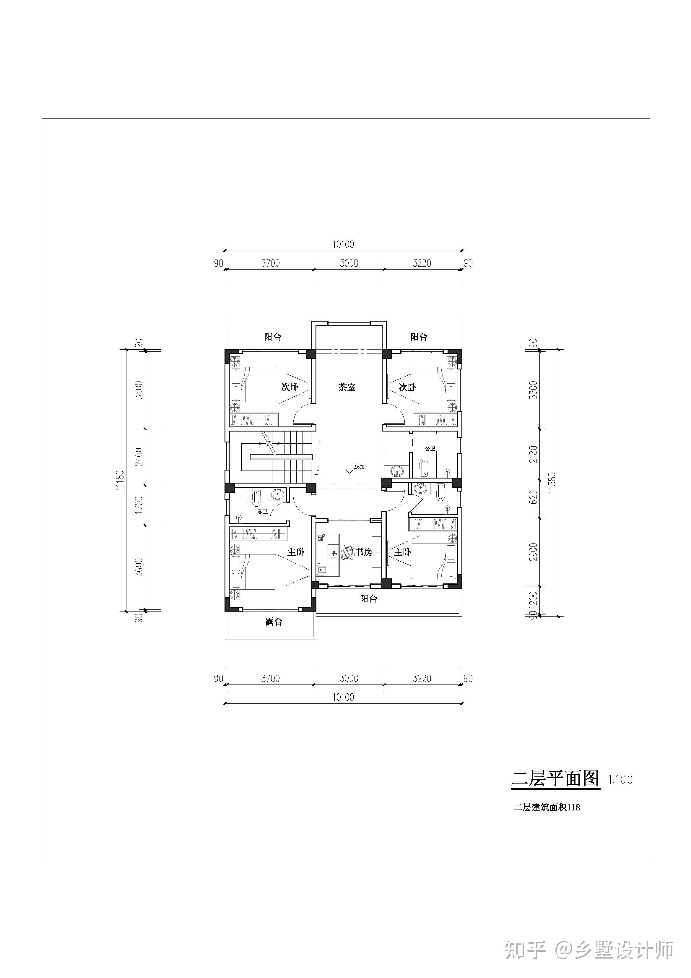 开间11米进深12米坐南朝北的自建房怎么设计图纸