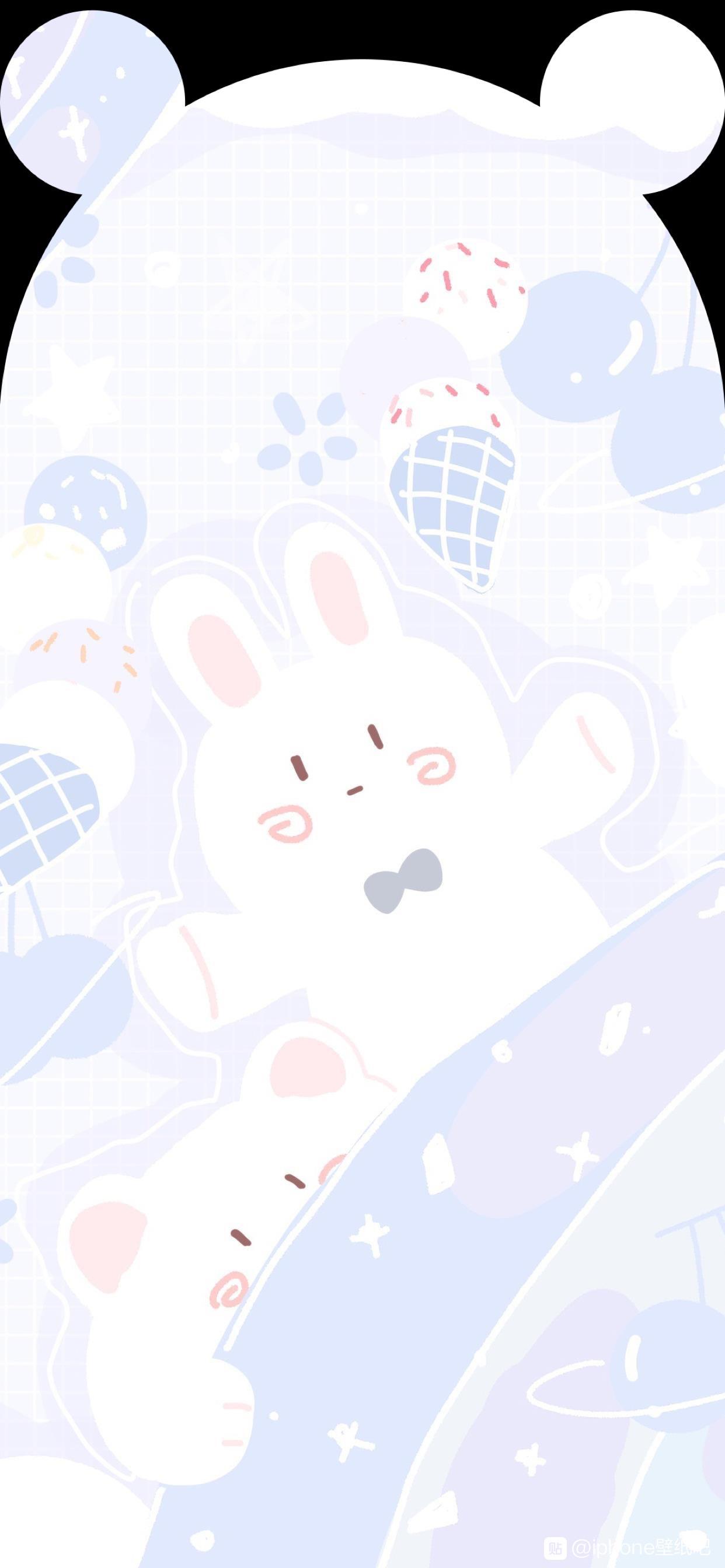 苹果xr那么可爱的带耳朵的壁纸在哪找的