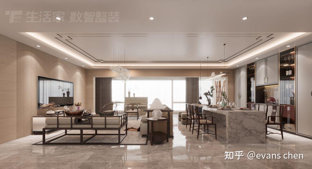 贵阳融创九樾府159㎡新中式|大平层的雅致生活 - 知乎