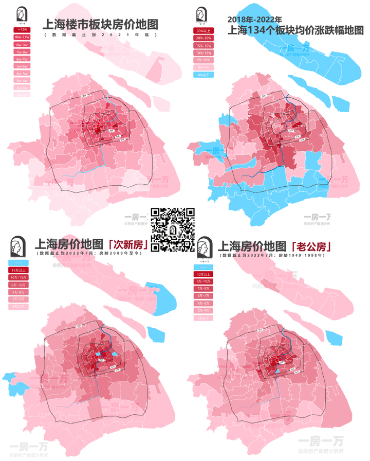 房价地图 | 上海134个板块老公房价格公布!9个板块超过10万/㎡,优质地段依然是老公房最大的价值! - 知乎