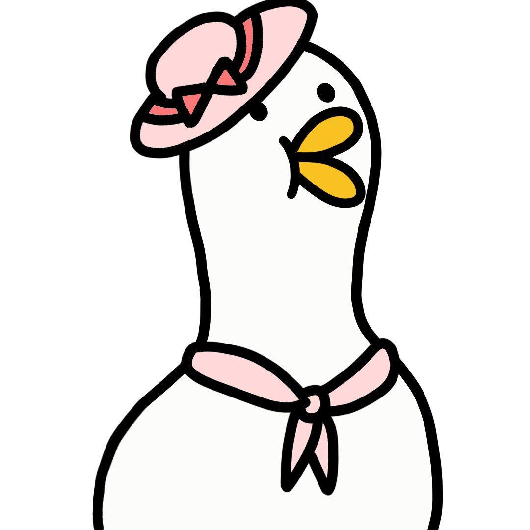 可爱的鸭子卡通形象图片