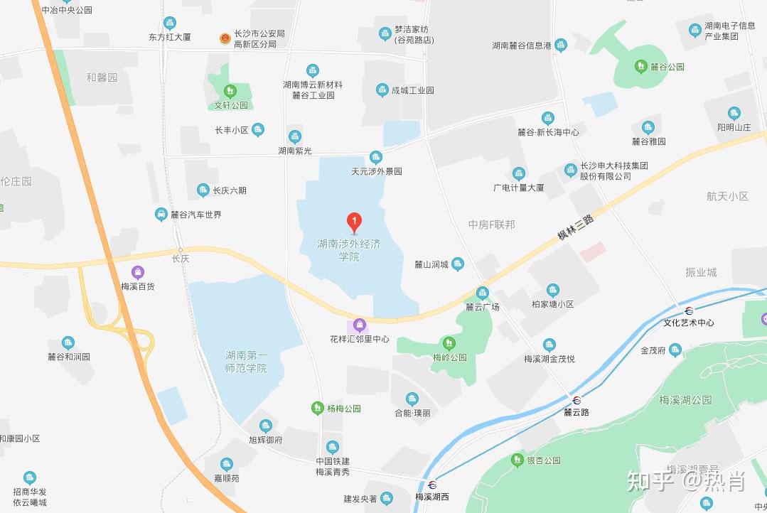 湖南涉外经济学院地图图片