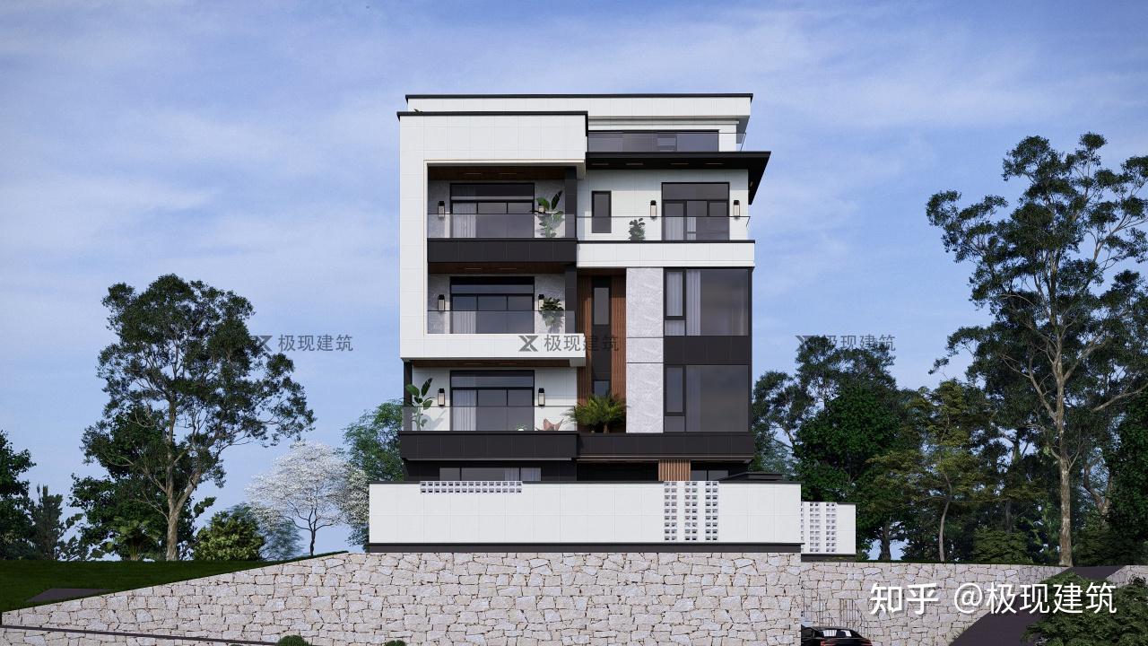 广东梅州丨四层半现代风格自建别墅 - 知乎