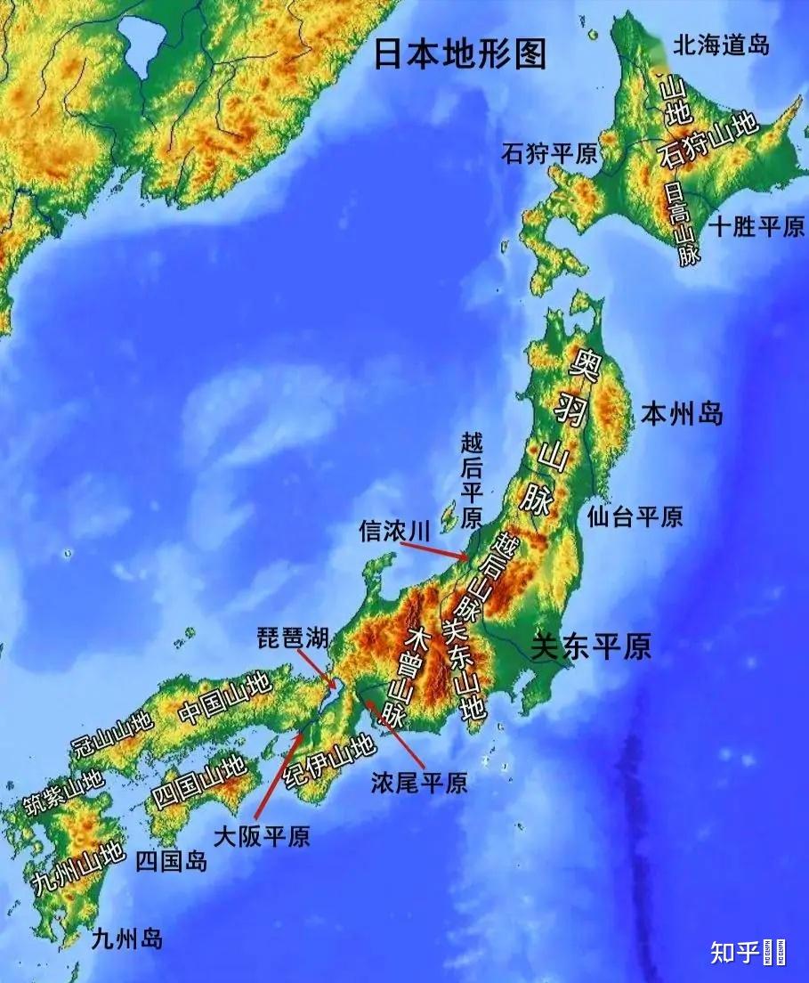 阿拉伯半島和日本群島在地理環境上到相同有哪些