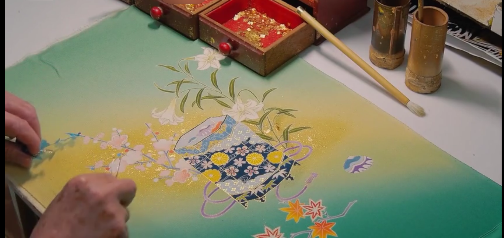 真的有丝绸画缋这门手艺么 ?