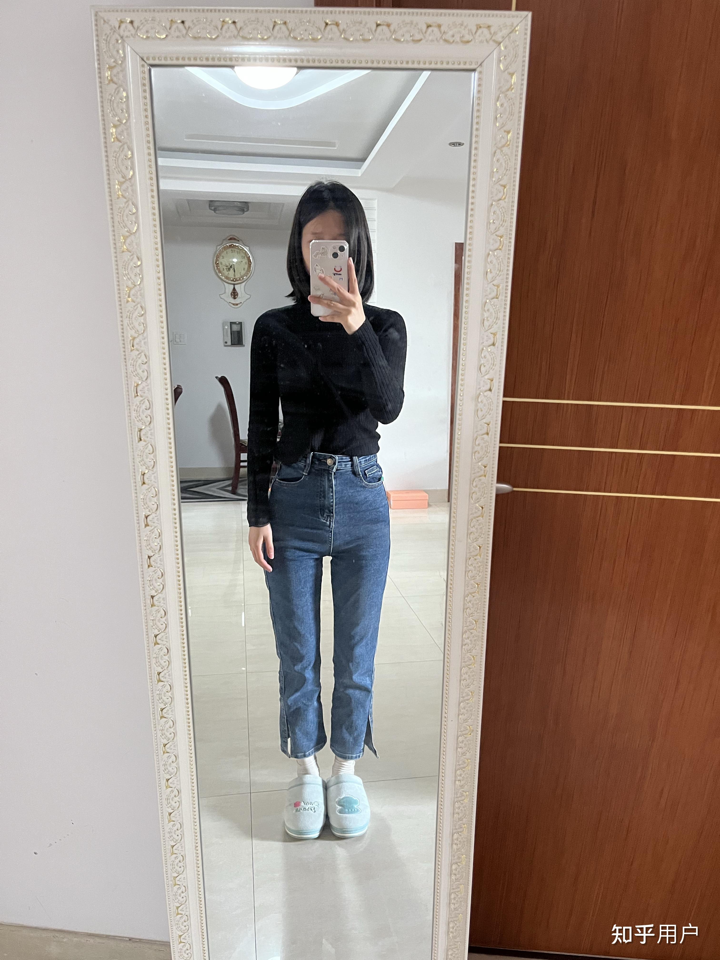 我身高165,可是身材比例55身,腰长腿短,特别是小腿短,虽然是天生的,但