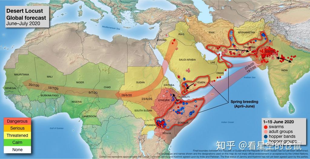 2020非洲蝗灾路线图图片