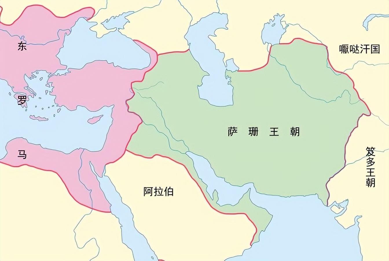 萨珊波斯帝国版图图片