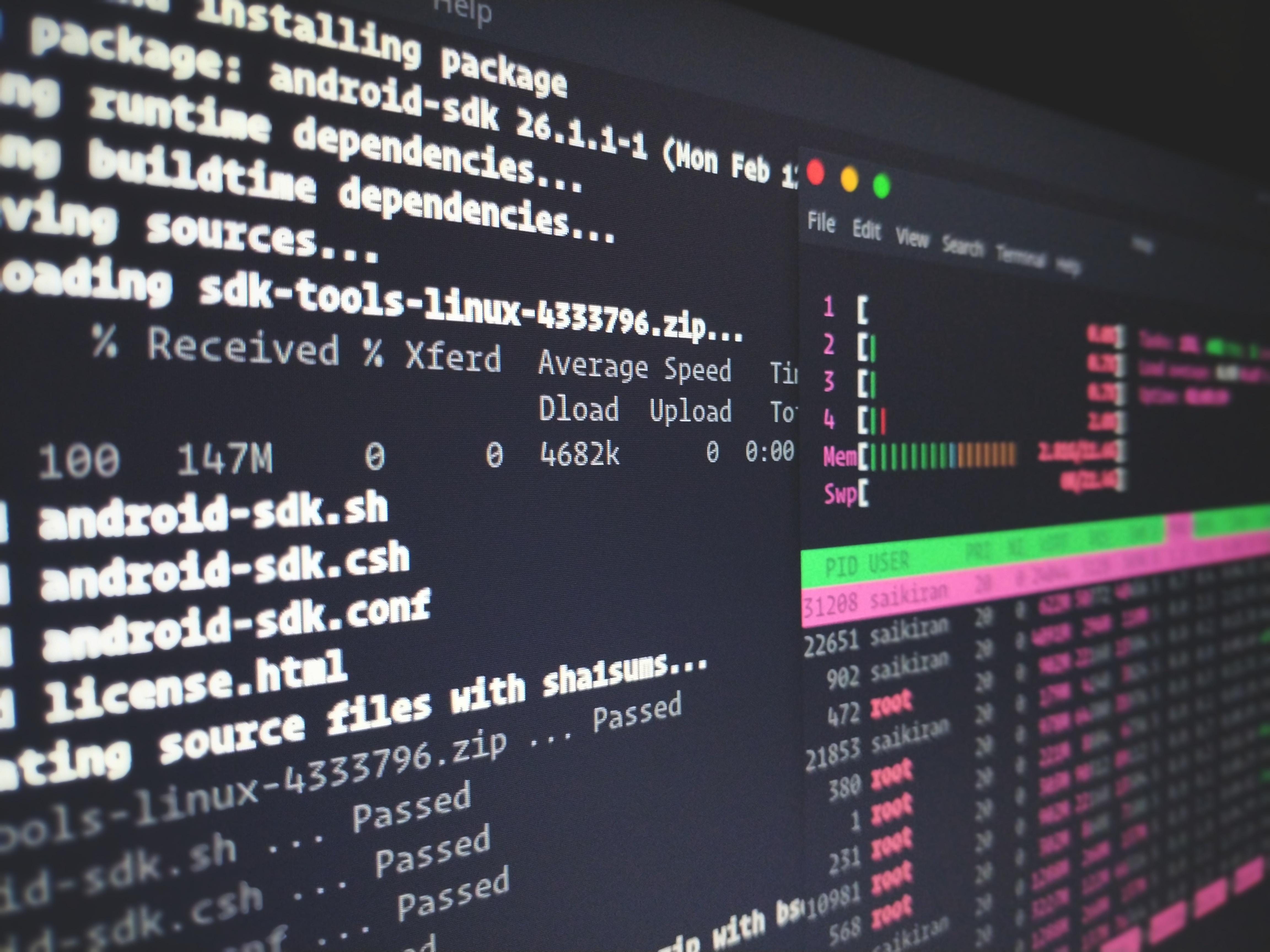 Linux stdin stdout stderr 