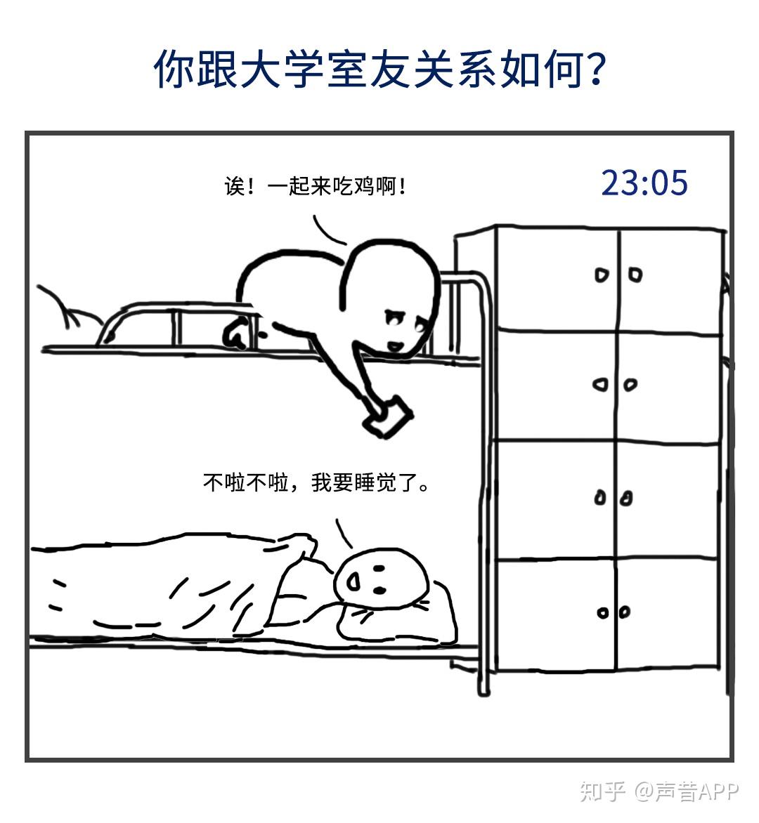 你跟大学室友关系如何?