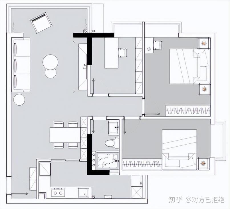 普通家庭应如何装修 90平两居室装修效果与参考