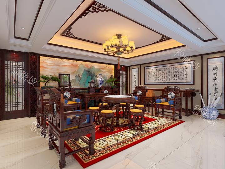 石家庄自建房装修丨480㎡中式别墅,演绎更具意境的中式之态 - 知乎