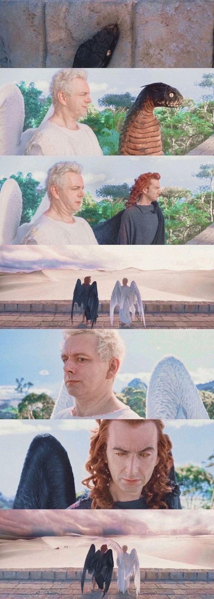 求英剧好兆头里克劳利和拉斐尔的情头或者自己截图的也可谢谢