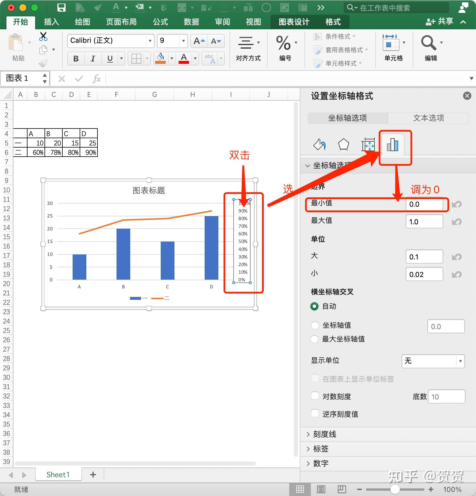 excel图表坐标轴互换