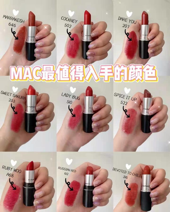 MAC口红推荐色号，魅可热门色号推荐- 知乎