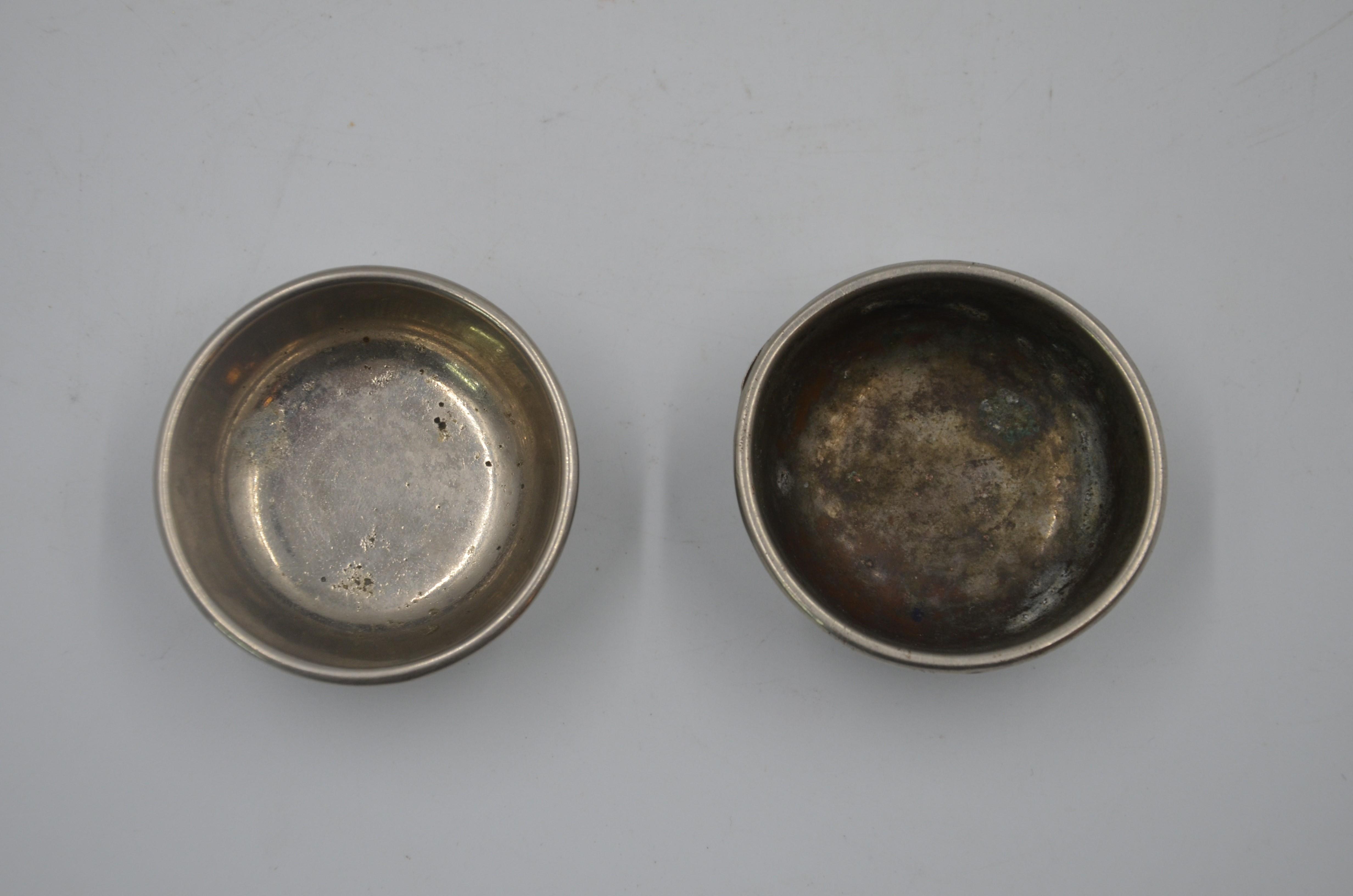 寿字银碗一对——玖玥文化